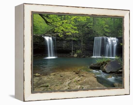 Cascades, Ozark National Forest Arkansas, USA-Charles Gurche-Framed Premier Image Canvas