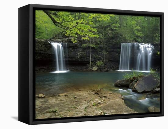 Cascades, Ozark National Forest Arkansas, USA-Charles Gurche-Framed Premier Image Canvas