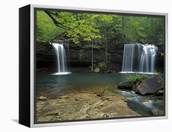 Cascades, Ozark National Forest Arkansas, USA-Charles Gurche-Framed Premier Image Canvas