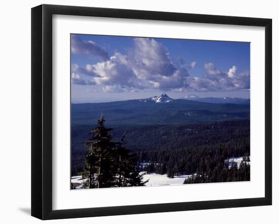 Cascadian Peaks in Line-Carol Highsmith-Framed Photo