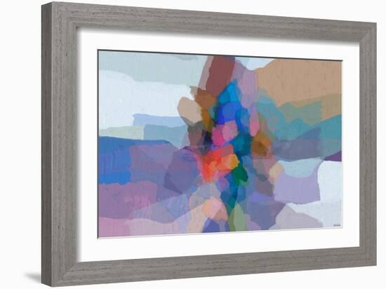 Cascading hues I-Michael Tienhaara-Framed Art Print