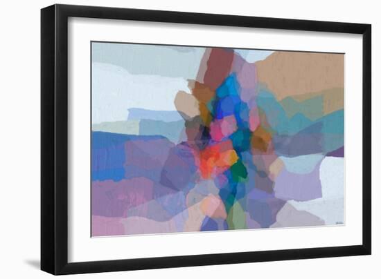 Cascading hues I-Michael Tienhaara-Framed Art Print