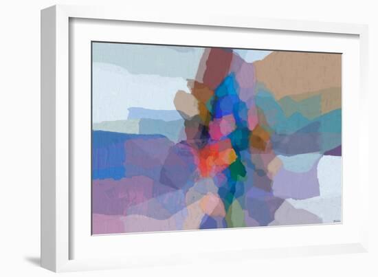 Cascading hues I-Michael Tienhaara-Framed Art Print