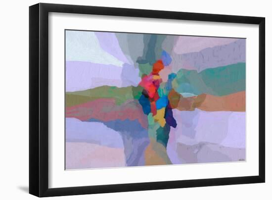 Cascading hues II-Michael Tienhaara-Framed Art Print