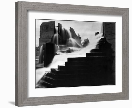 Cascading Waterfalls Called Lovejoy, Designed by Lawrence Halprin-Fred Lyon-Framed Photographic Print
