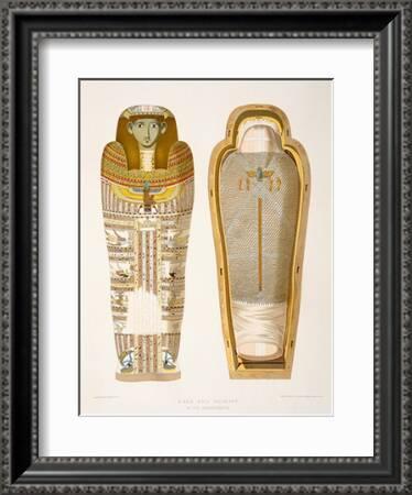 Case And Mummy In Its Cerements Drawing by American School - Fine