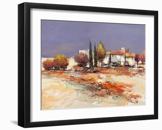 Case nel sole-Luigi Florio-Framed Art Print