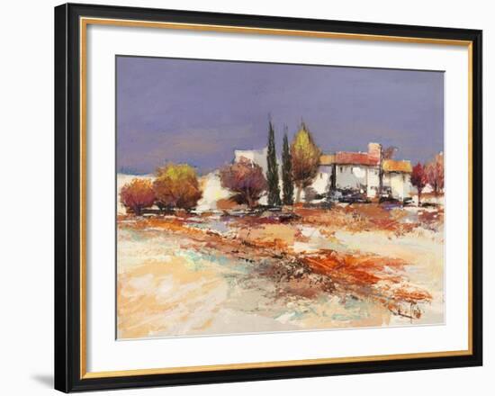 Case nel sole-Luigi Florio-Framed Art Print