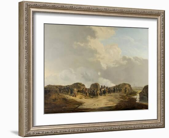 Casemates Outside of Naarden During the Siege-Pieter Gerardus van Os-Framed Art Print