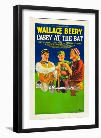 Casey At The Bat, Wallace Beery, 1927-null-Framed Art Print