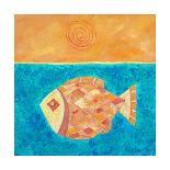 Fish With Spiral Moon-Casey Craig-Art Print