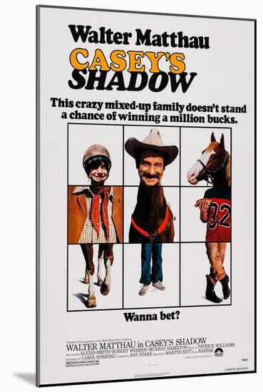 Casey's Shadow, Michael Hershewe, Walter Matthau, 1978-null-Mounted Art Print