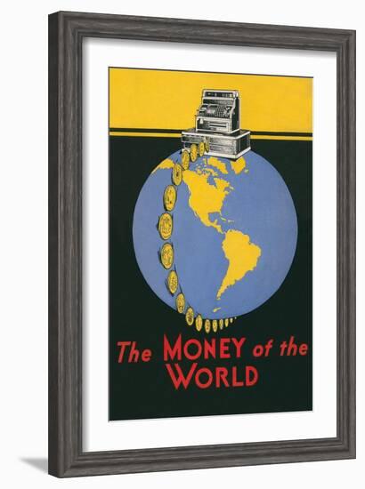 Cash Register, Money of the World-null-Framed Giclee Print