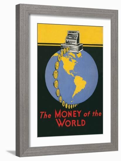 Cash Register, Money of the World-null-Framed Giclee Print