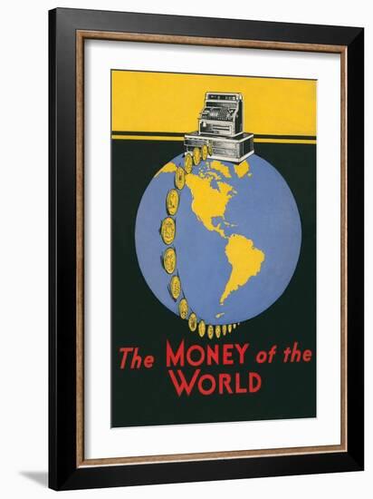 Cash Register, Money of the World-null-Framed Giclee Print