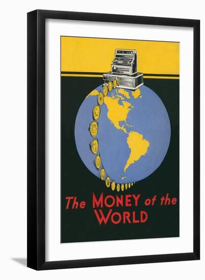 Cash Register, Money of the World-null-Framed Giclee Print