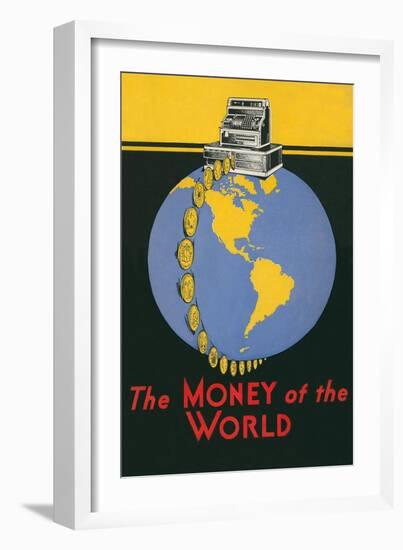 Cash Register, Money of the World-null-Framed Giclee Print