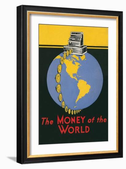 Cash Register, Money of the World-null-Framed Giclee Print