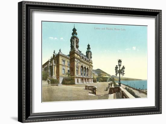 Casino and Theater, Monte Carlo-null-Framed Art Print