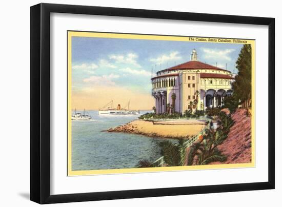 Casino at Catalina, California-null-Framed Art Print