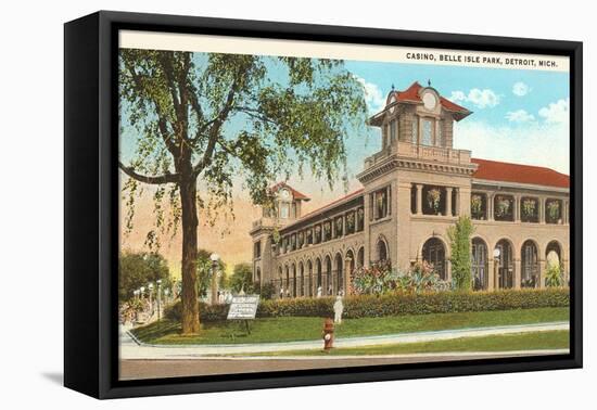 Casino, Belle Isle, Detroit, Michigan-null-Framed Stretched Canvas