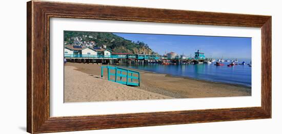 Casino Building and Avalon Harbor, Avalon, Catalina Island, California-null-Framed Photographic Print