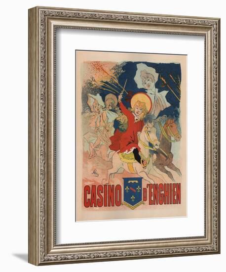 Casino De Enghien-Jules Chéret-Framed Premium Giclee Print