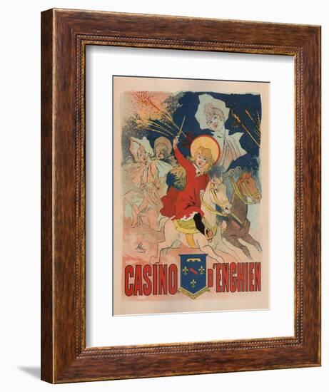 Casino De Enghien-Jules Chéret-Framed Premium Giclee Print