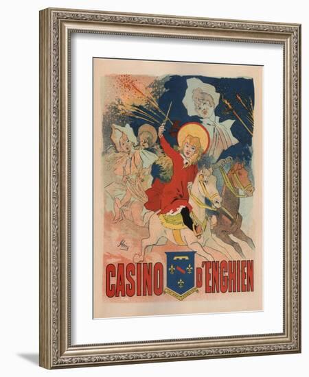 Casino De Enghien-Jules Chéret-Framed Art Print