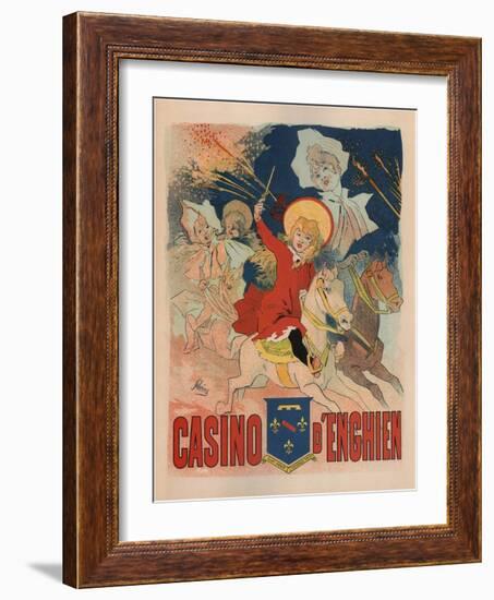 Casino De Enghien-Jules Chéret-Framed Art Print