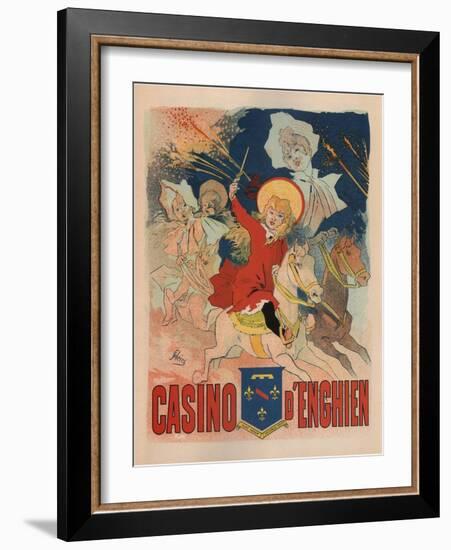 Casino De Enghien-Jules Chéret-Framed Art Print