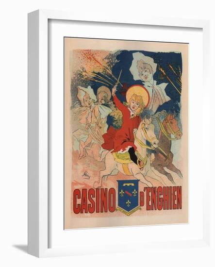 Casino De Enghien-Jules Chéret-Framed Art Print