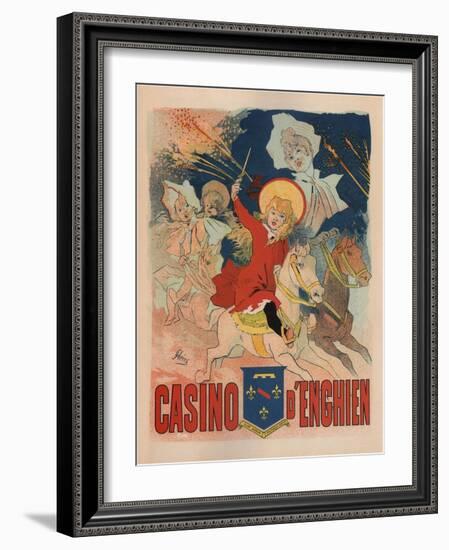 Casino De Enghien-Jules Chéret-Framed Art Print