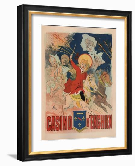 Casino De Enghien-Jules Chéret-Framed Art Print