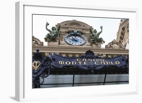 Casino De Monte-Carlo, Monaco, Cote D'Azur, Europe-Amanda Hall-Framed Photographic Print