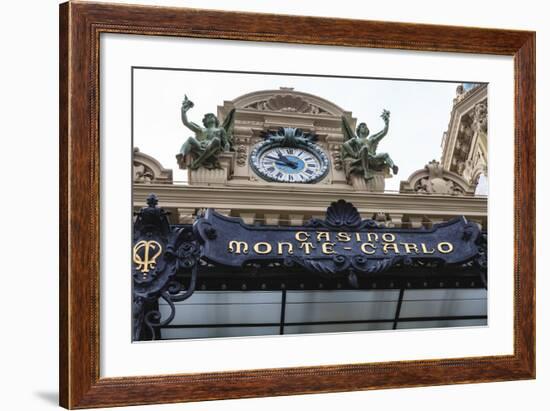 Casino De Monte-Carlo, Monaco, Cote D'Azur, Europe-Amanda Hall-Framed Photographic Print