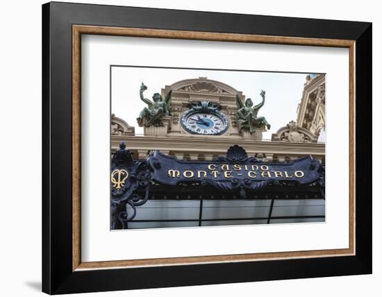 Casino De Monte-Carlo, Monaco, Cote D'Azur, Europe-Amanda Hall-Framed Photographic Print