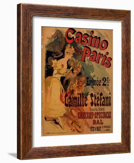 Casino De Paris; Camille Stefani-Jules Chéret-Framed Art Print