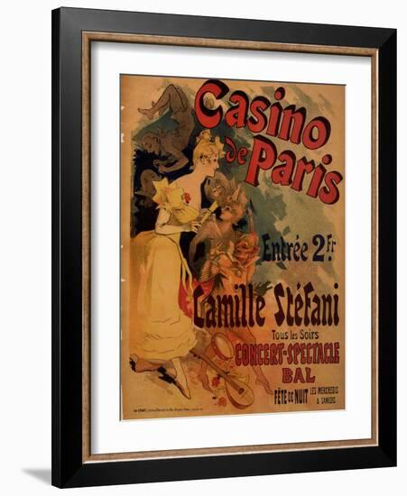 Casino De Paris; Camille Stefani-Jules Chéret-Framed Art Print