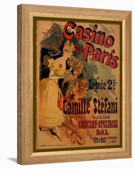 Casino De Paris; Camille Stefani-Jules Chéret-Framed Stretched Canvas