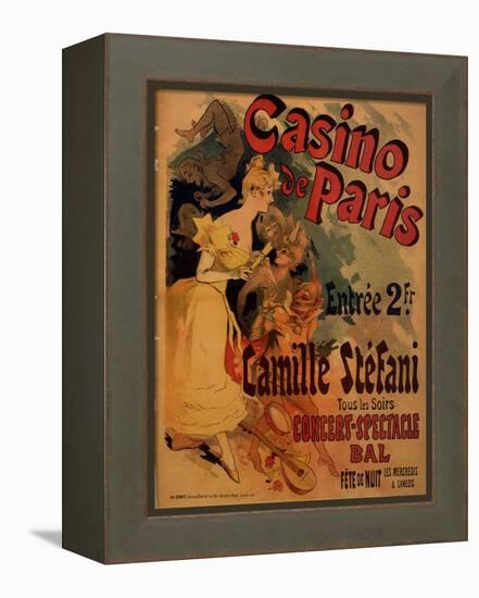 Casino De Paris; Camille Stefani-Jules Chéret-Framed Stretched Canvas