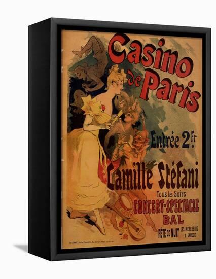 Casino De Paris; Camille Stefani-Jules Chéret-Framed Stretched Canvas