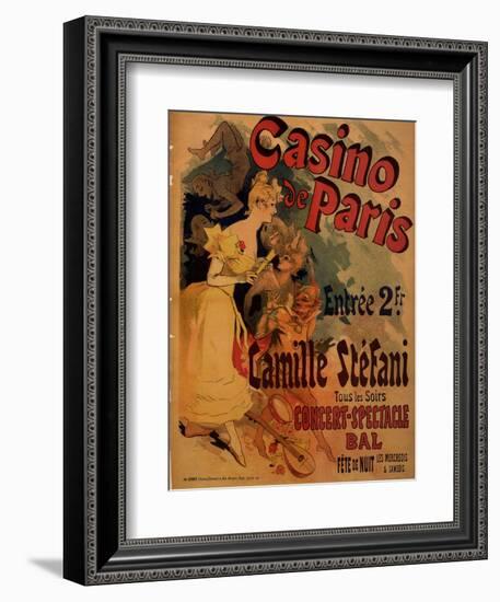 Casino De Paris; Camille Stefani-Jules Chéret-Framed Premium Giclee Print