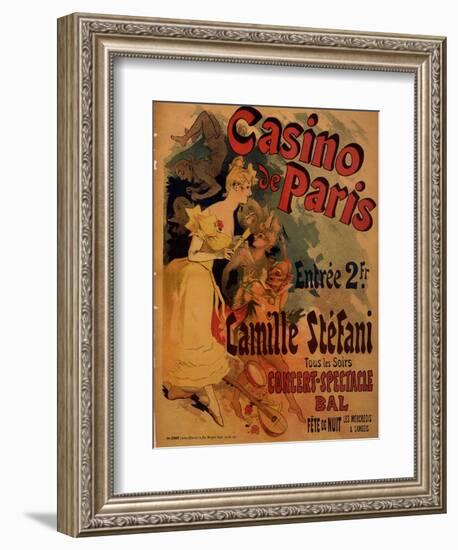 Casino De Paris; Camille Stefani-Jules Chéret-Framed Art Print