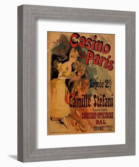 Casino De Paris; Camille Stefani-Jules Chéret-Framed Art Print