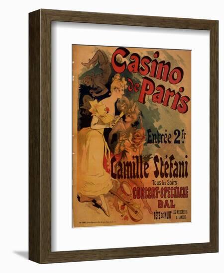 Casino De Paris; Camille Stefani-Jules Chéret-Framed Art Print