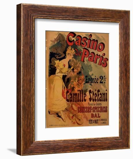 Casino De Paris; Camille Stefani-Jules Chéret-Framed Art Print