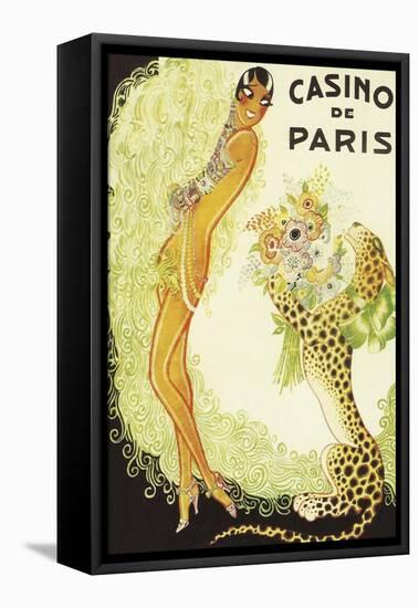 Casino de Paris, Leopard-Vintage Apple Collection-Framed Premier Image Canvas