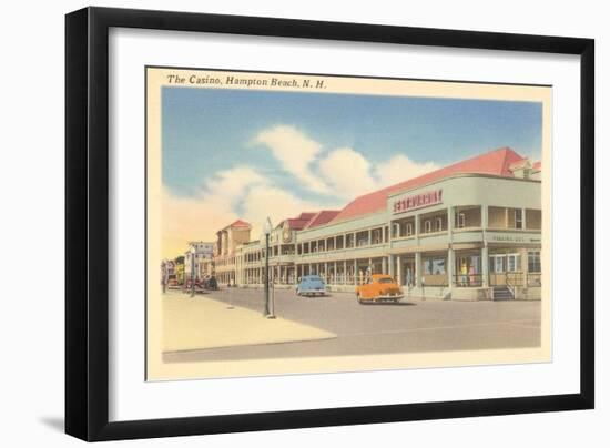 Casino, Hampton Beach, New Hampshire-null-Framed Art Print