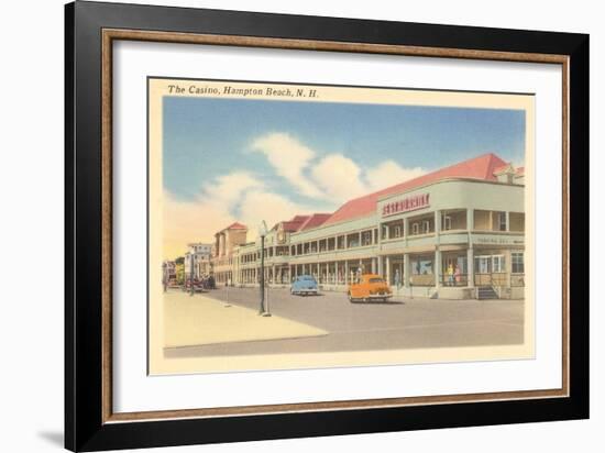 Casino, Hampton Beach, New Hampshire-null-Framed Art Print